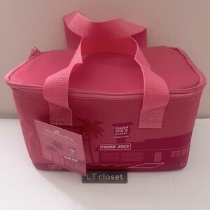 NWT Trader Joe’s Pink Mini Insulated Bag 🩷